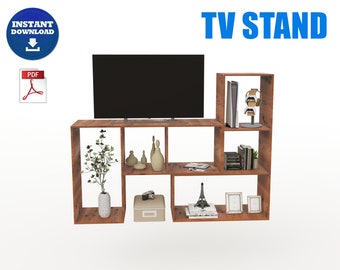 DIY TV Stand / Console Table - Step by Step Instruction Plans