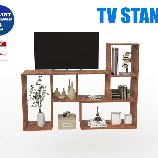 DIY TV Stand / Console Table - Step by Step Instruction Plans