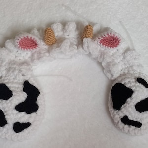 Cow Crochet Headphone Case Cover