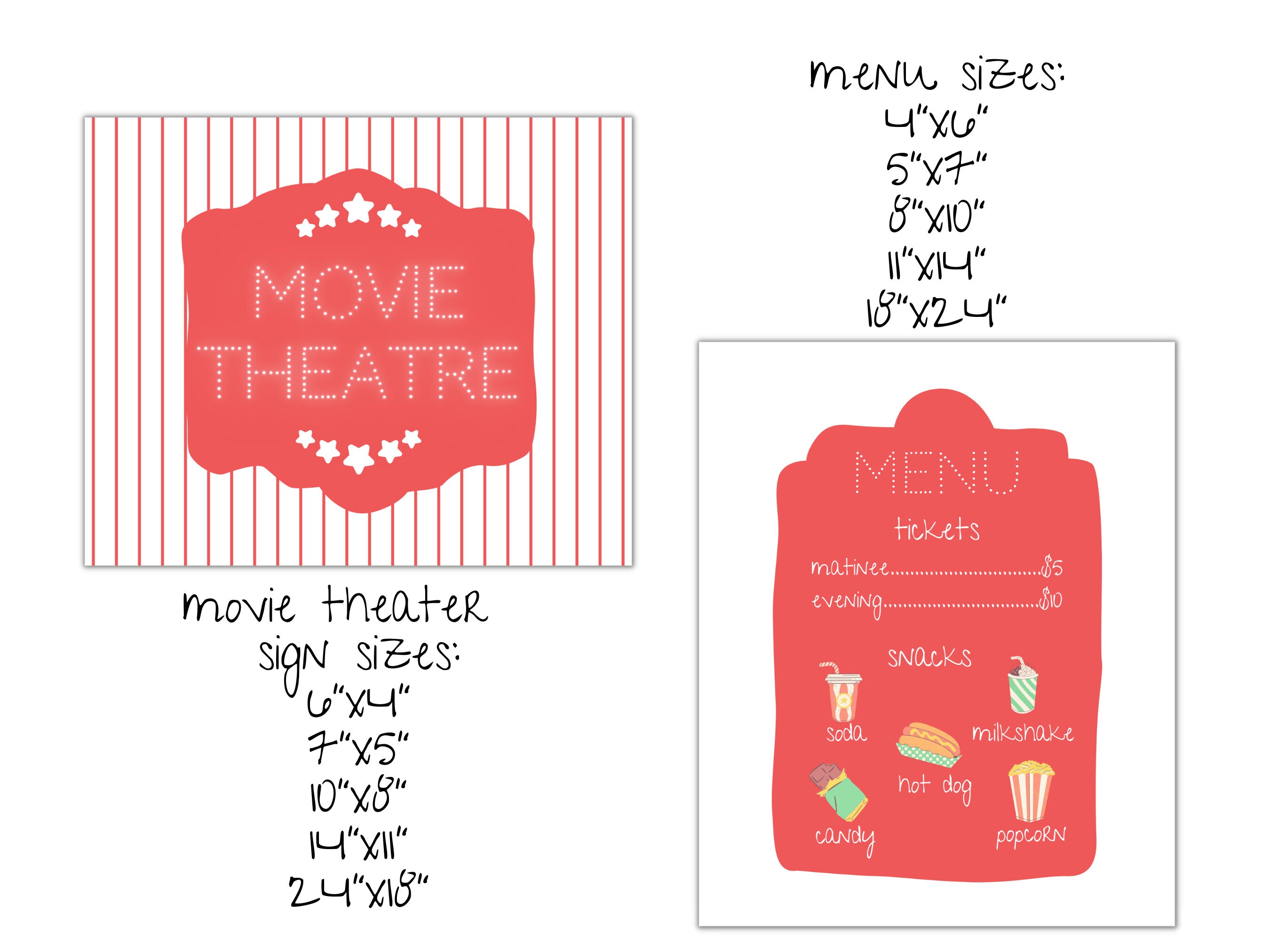 Pretend Play Movie Theater Dramatic Play Movie Theater - Etsy