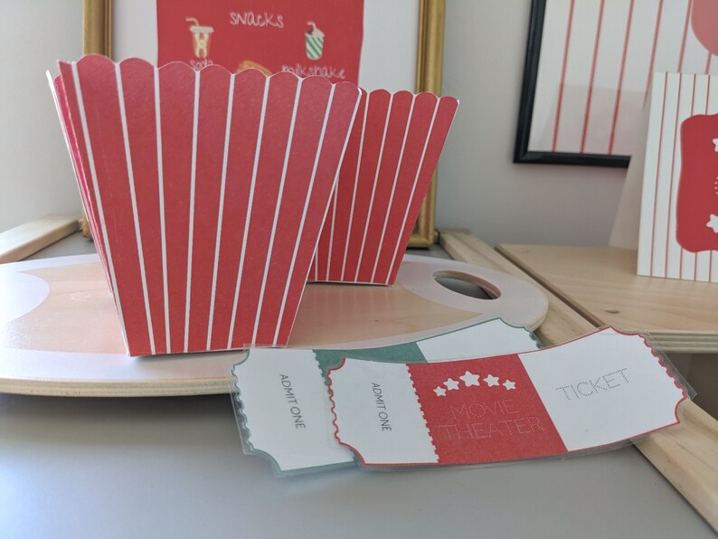 Pretend Play Movie Theater, Dramatic Play Movie Theater, Pretend Play