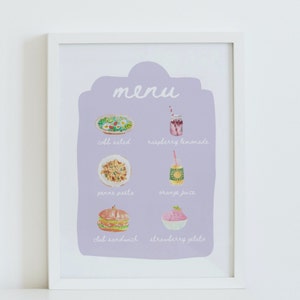 Pretend play café menu, dramatic play café menu, pretend play restaurant, restaurant dramatic play, playroom restaurant menu print