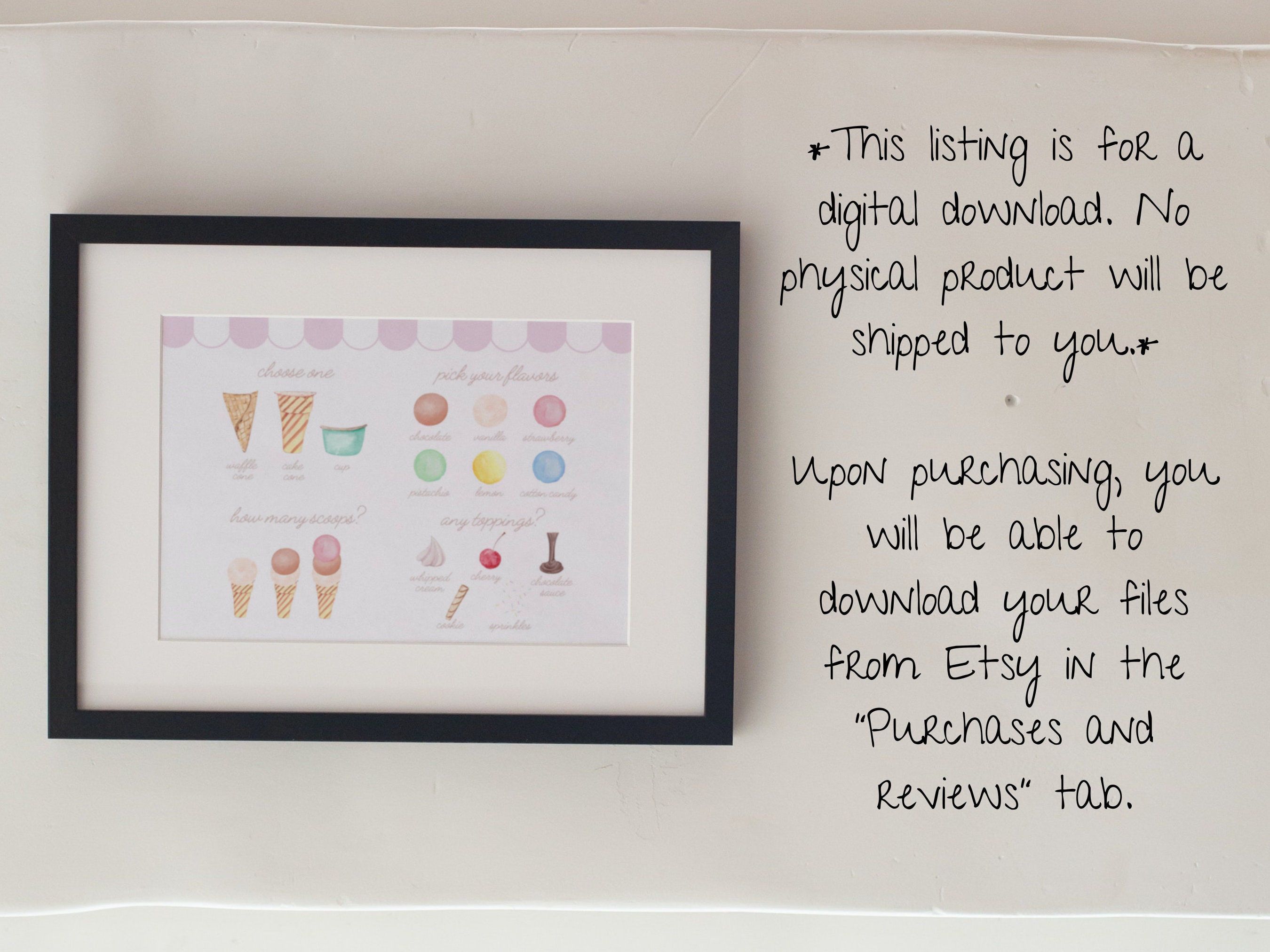 Pretend Play Ice Cream Parlor Menu, Pretend Ice Cream Menu, Dramatic