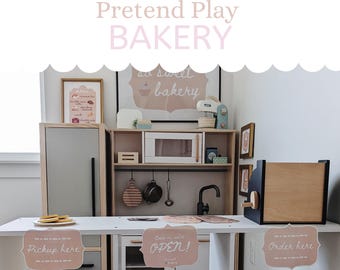 Set da gioco di finzione con panetteria, gioco drammatico con panetteria, gioco di finzione con ristorante, gioco di finzione con dessert, set da gioco di finzione con cucina giocattolo