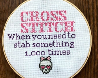 Punto de cruz: apuñalar algo