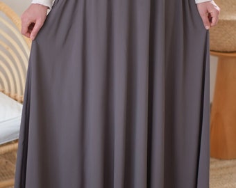 Rok voor moslims Rokkostuums Moslimmode Abaya Damesoutfits Luxe tops met lange mouwen en geplooide rokken Partij islamitische kleding