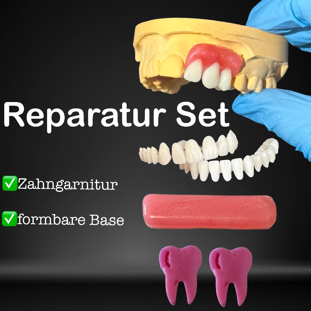4 Sets False Teeth Container, Bonding Resin for Teeth for Snap Covering  Missing Teeth Denture Filling Kit Veneers Snap in Teeth : :  Health & Personal Care