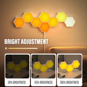 Intelligent LED Odd Light Panel, Color Hexagonal Honeycomb LED Lamp, Electric Competition Atmosphere Lamp zdjęcie 5