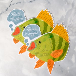Krill moi, s&#39;il vous plaît Sticker | Sticker pour ordinateur portable en vinyle | de l&#39;Irlande | Stickers animaux poissons pour journal | Stickers Bouteilles D&#39;eau Drôles