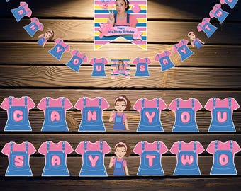 Ms. Rachel Party Banner: Can You Say 1, 2, 3, 4, or 5.