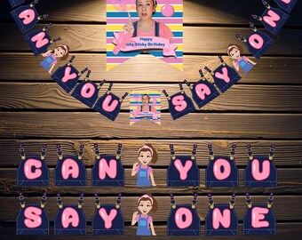 Digital Item: Ms. Rachel Can You Say One Party Banner
