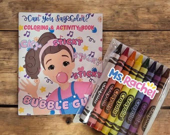 Ms. Rachel Coloring Book & (8) Crayons