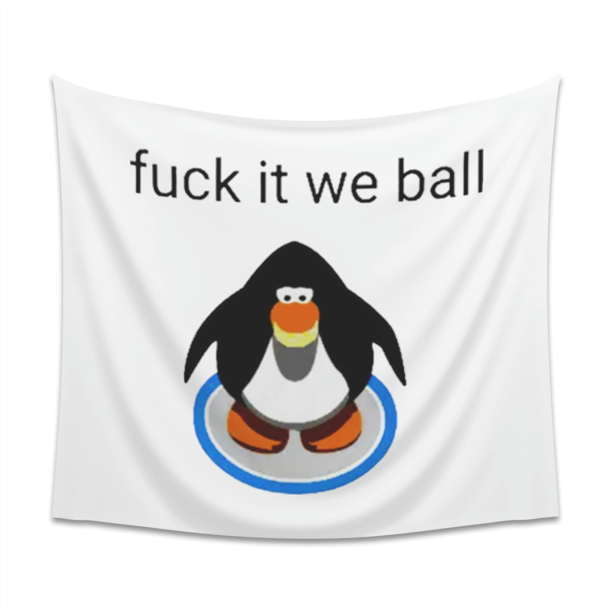 Club Penguin Memes Wall Tapestry Club Penguin Meme College 