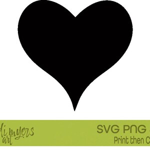 Fat Heart Shape Rounded Bottom Big Fat Heart SVG PNG JPG, Black Heart, Love Icons Svg, Heart T-shirt ...