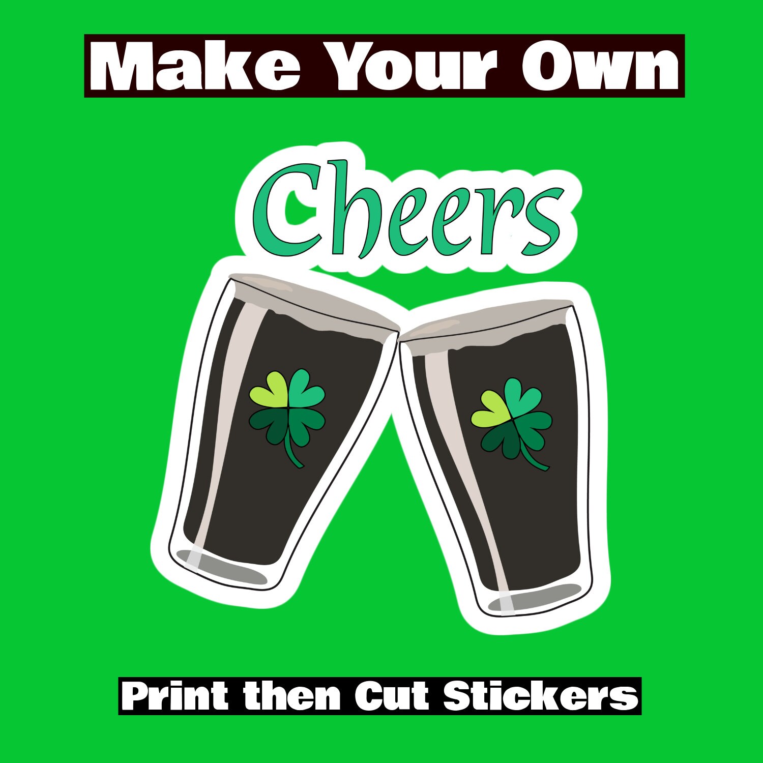 Beer Pints Cheers SVG PNG DXF Great for St Patrick's Day Celebrating ...