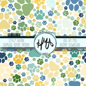 Impression numérique transparente répétition abeilles et palette de fleurs bleues 12 x 12 300 dpi PNG sublimation papier artisanat cartes tissu tasses etc.