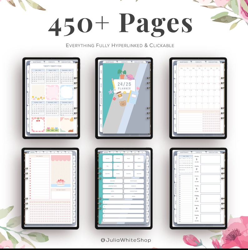 Digital Planner Midyear July 2024 2025 June Planner Ipad, iPad Planner