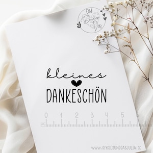 Stempel "kleines DANKESCHÖN" Herz | Geschenk | Danke