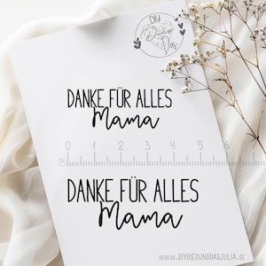 Stempel "DANKE FÜR ALLES Mama" | Muttertag | Geburtstag