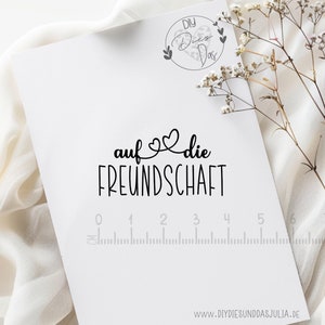Stempel "auf die FREUNDSCHAFT" | Freunde | Geschenk