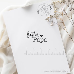 Stempel "Bester Papa" | Vatertag | Geschenk | Verschenken