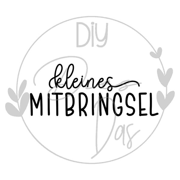 Stempel "kleines MITBRINGSEL" | Geschenk | Verschenken | Einladen