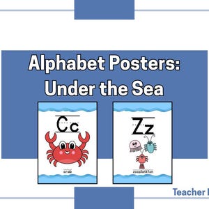 Under The Sea Alphabet Posters
