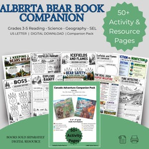 Alberta Bear Book Companion Activities Grades 3–5 | Reading Science Geography