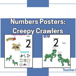 Creepy Crawlers Number Posters 0-20