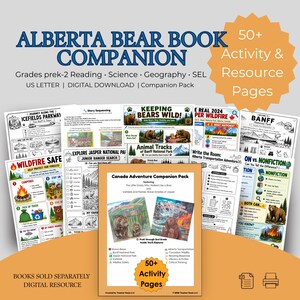Alberta Bear Unit Study | PreK–2 | Grizzly Bears, Glaciers & Wildfires