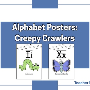 Creepy Crawlers Alphabet Posters