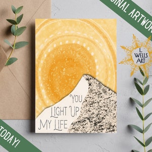 Illustration des dunes, Art du sud-ouest, Illustration du désert, Carte de voeux imprimable, Carte d'anniversaire imprimable, Cadeau d'un ami, Illustration du paysage