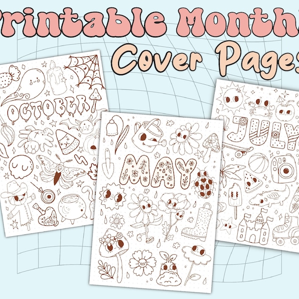 Printable Bullet Journal - Etsy