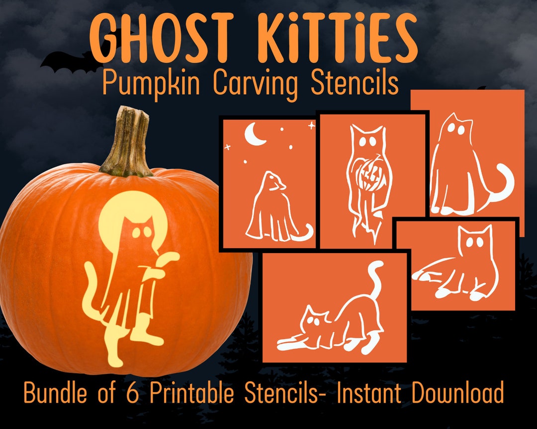 ghost-cat-pumpkin-carving-stencil-cat-pumpkin-carving-template-pumpkin-carving-pattern-pumpkin-carving-party-cat-lady-pumpkin-etsy