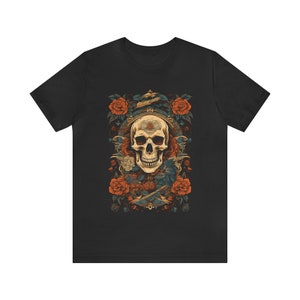T-shirt graphique décoratif Skull , Streetwear , Streetwear urbain , T-shirt Skull