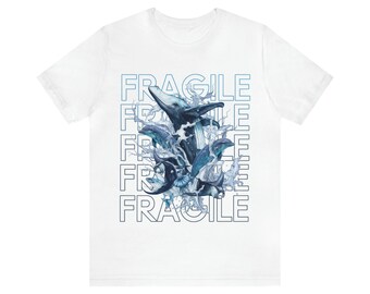 Frágil Save The Whales and Dolphins T Shirt, Ocean Life T Shirt, Environment T Shirt, Beach T Shirt, Vacation T Shirt, Dolphins