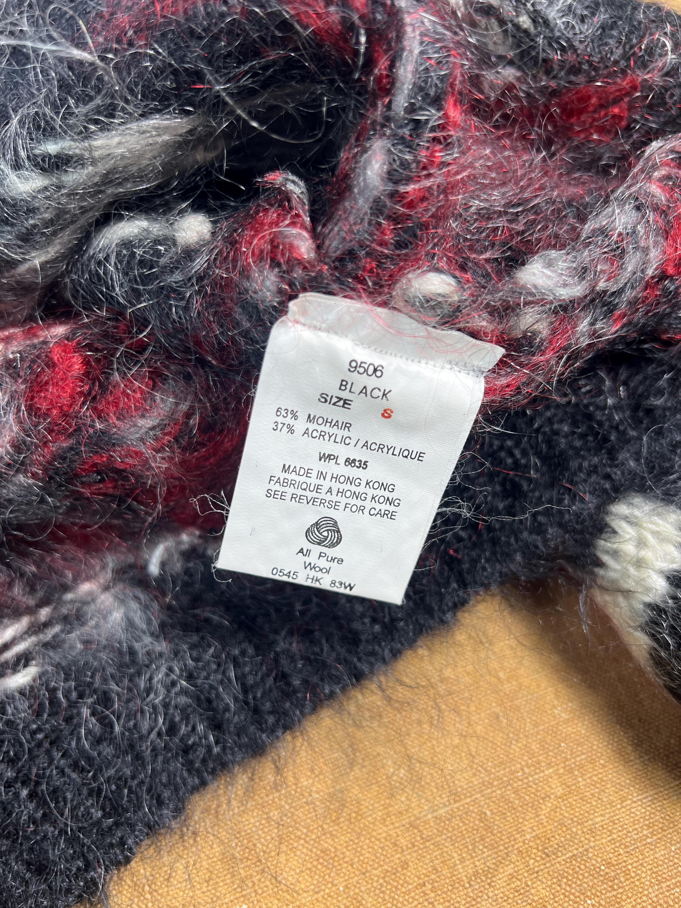 Vintage 80' 90's Woolrich Wool Nordic Scandinavian Cardigan Shaggy