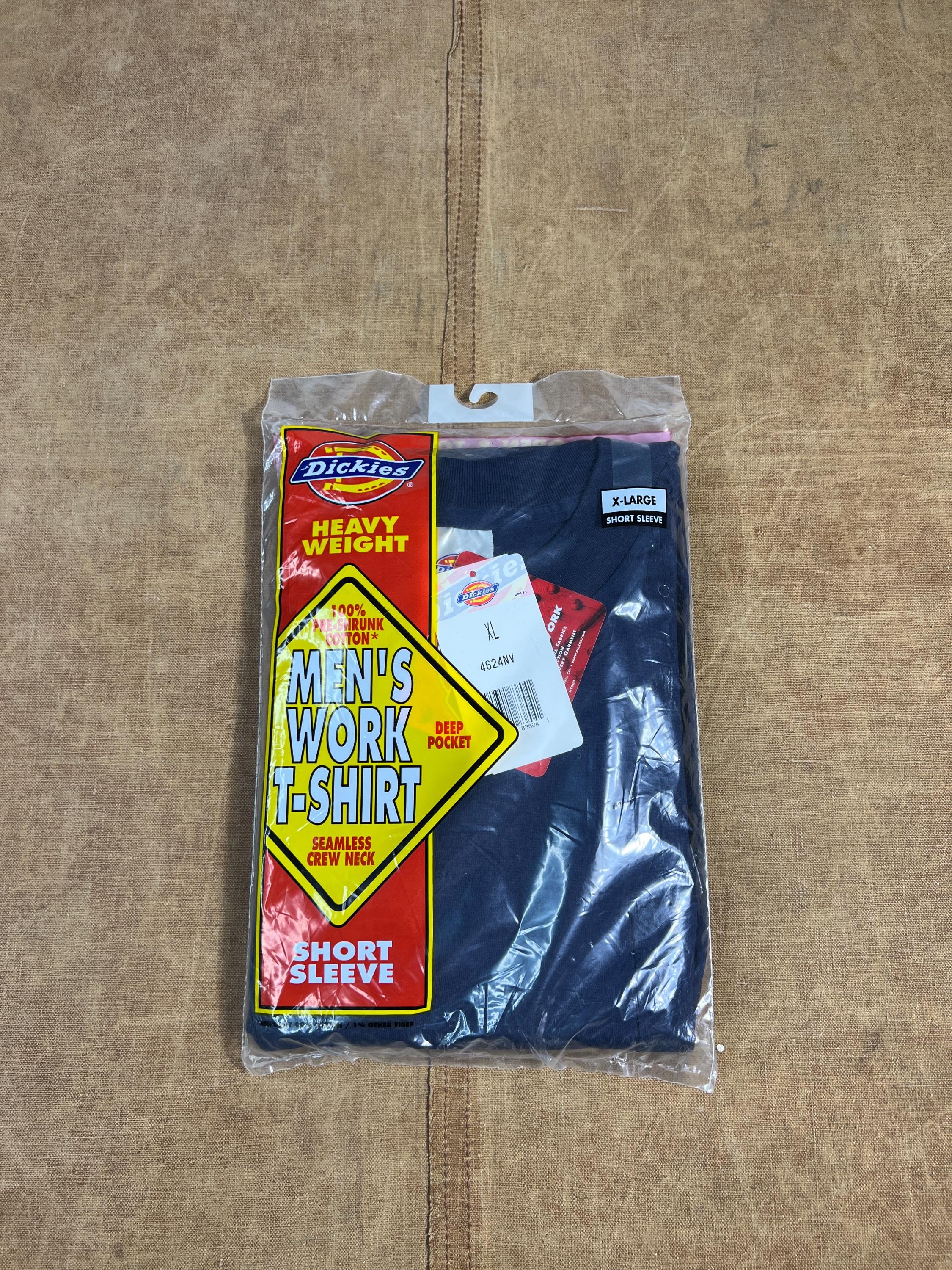 Vintage 90's Dickies Work T Shirt Heavy Weight Dead Stock Brand