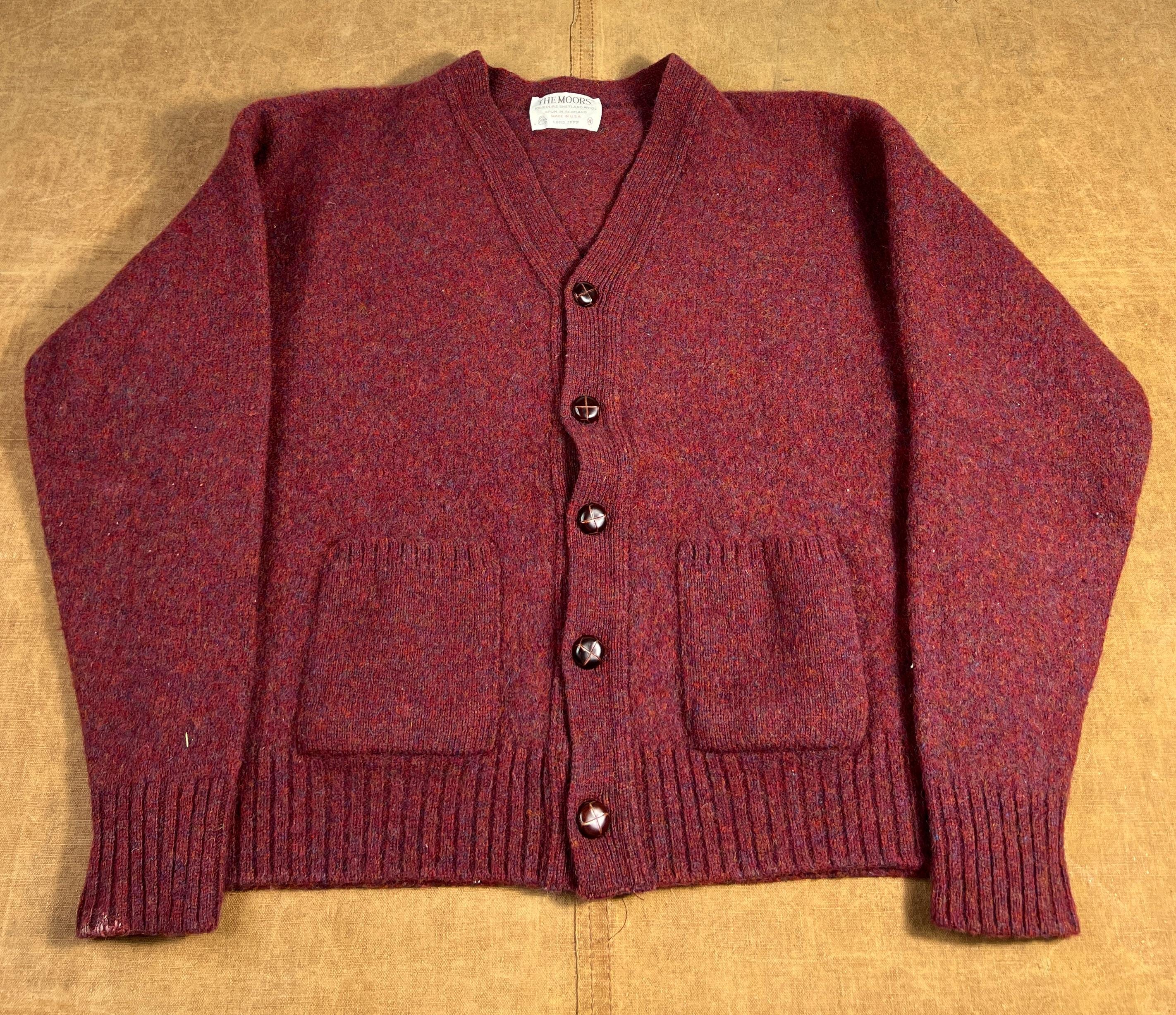 ハ*グ様 80s Lord Jeff Knit bird's eye cardi Lord Jeff Sweater - Etsy