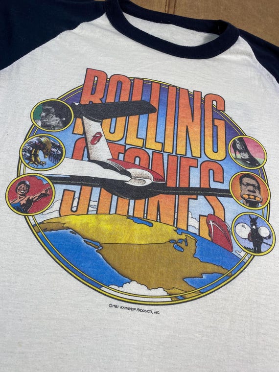 ヴィンテージ 80年代 ラグラン ローリング ストーンズ グラフィック T