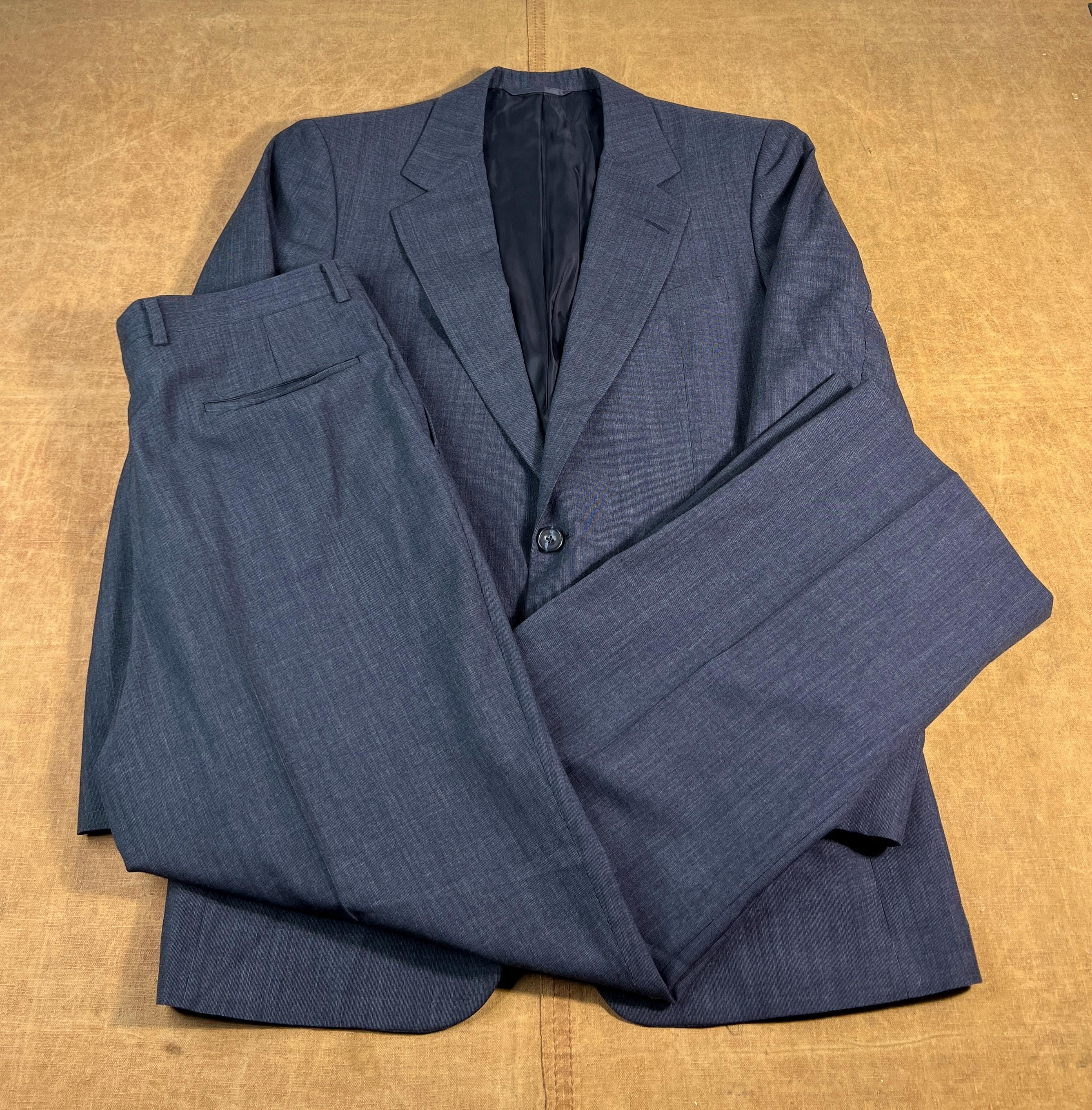 Vintage 60's Two Piece Suit Hickey Freeman Two Pocket Business