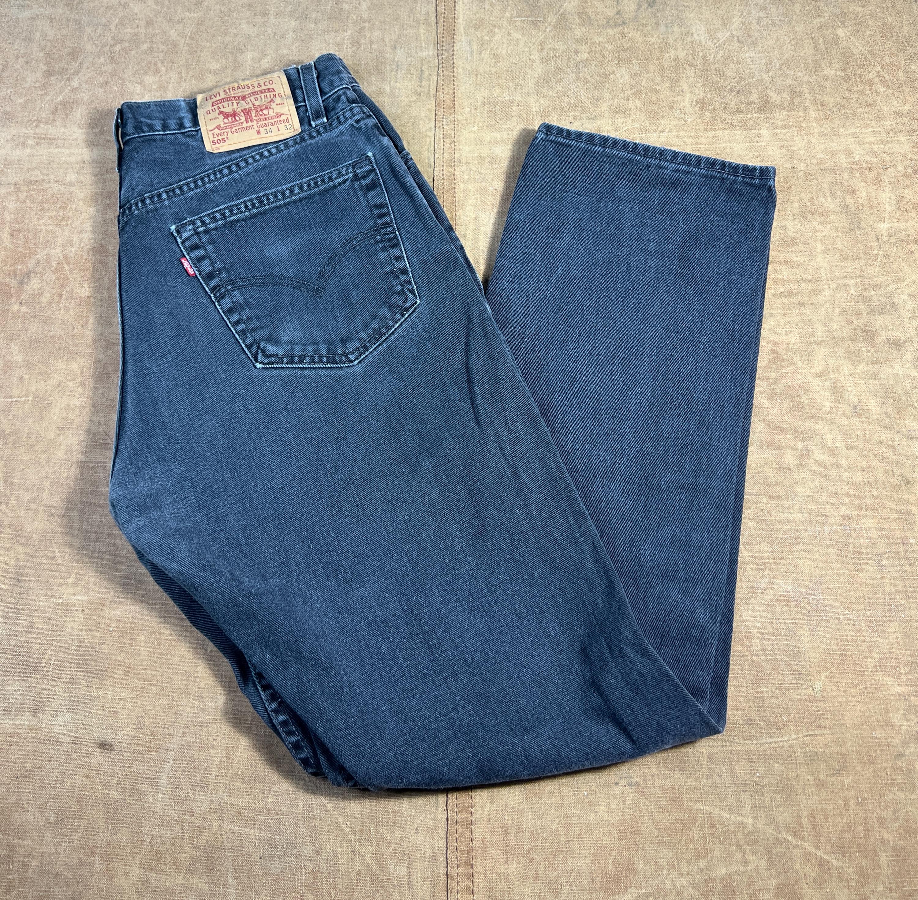 Vintage 90's Levis 505 Regular Fit Red Tab Made in USA 100% Cotton