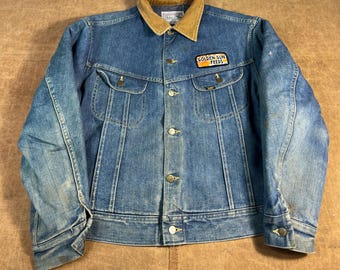 80s Lee Storm Rider Jacket 44 Long: Vintage Trucker Blanket