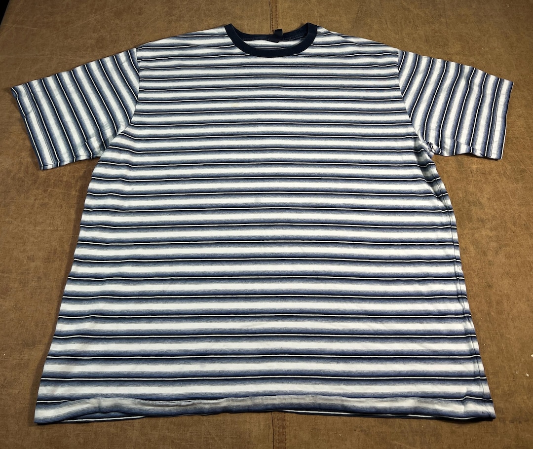 Vintage 2000's Gap Striped Pattern Basic 100% Cotton Material