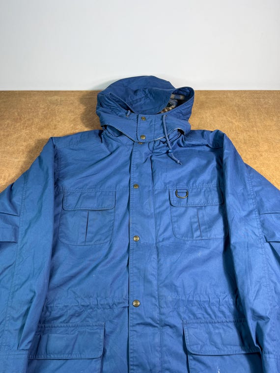 Vintage 80's Eddie Bauer Four Pocket Plaid Lining Outdoor