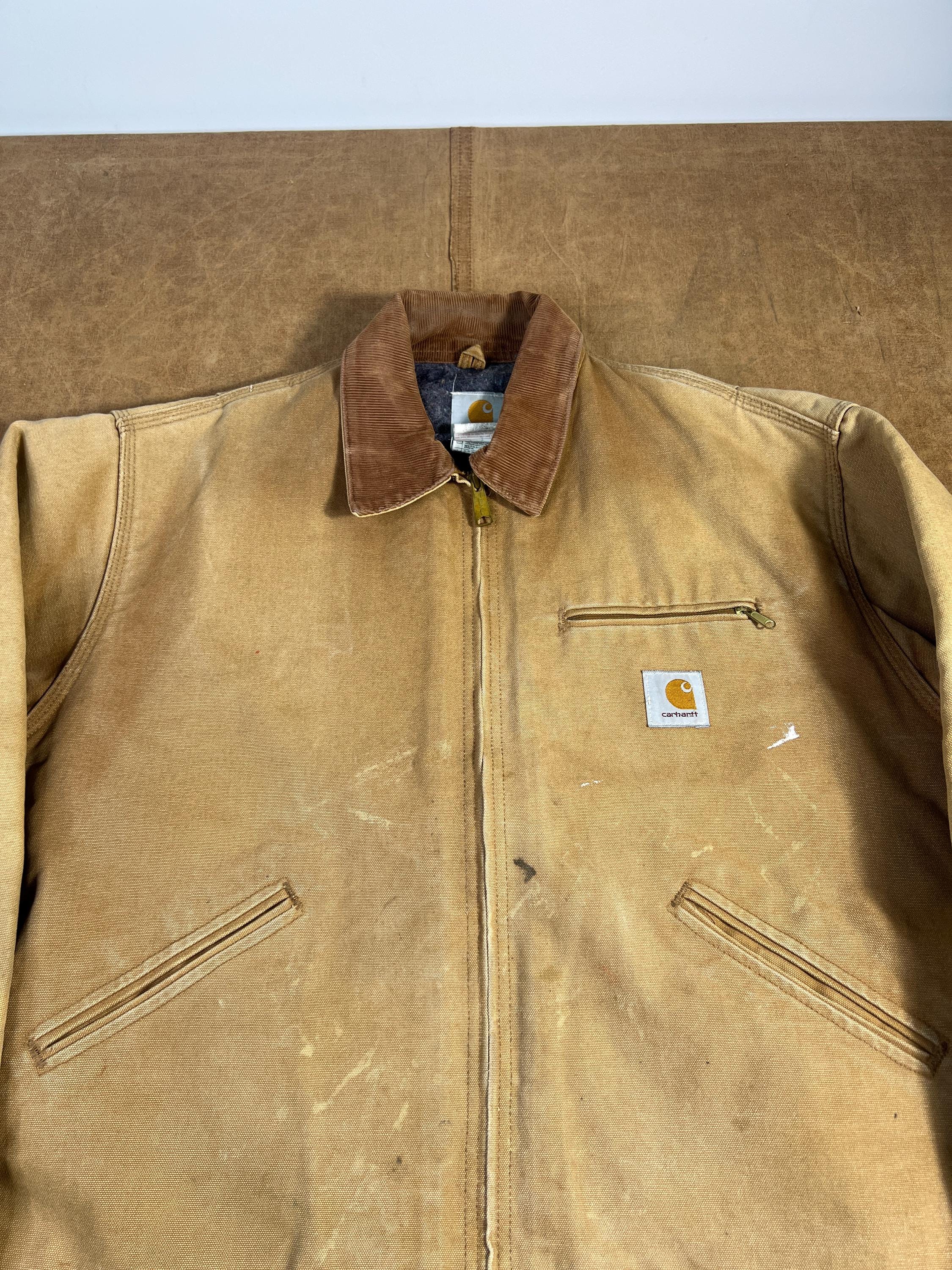 Vintage 2000s Carhartt Detroit Blanket Lined J01 BRN Workwear