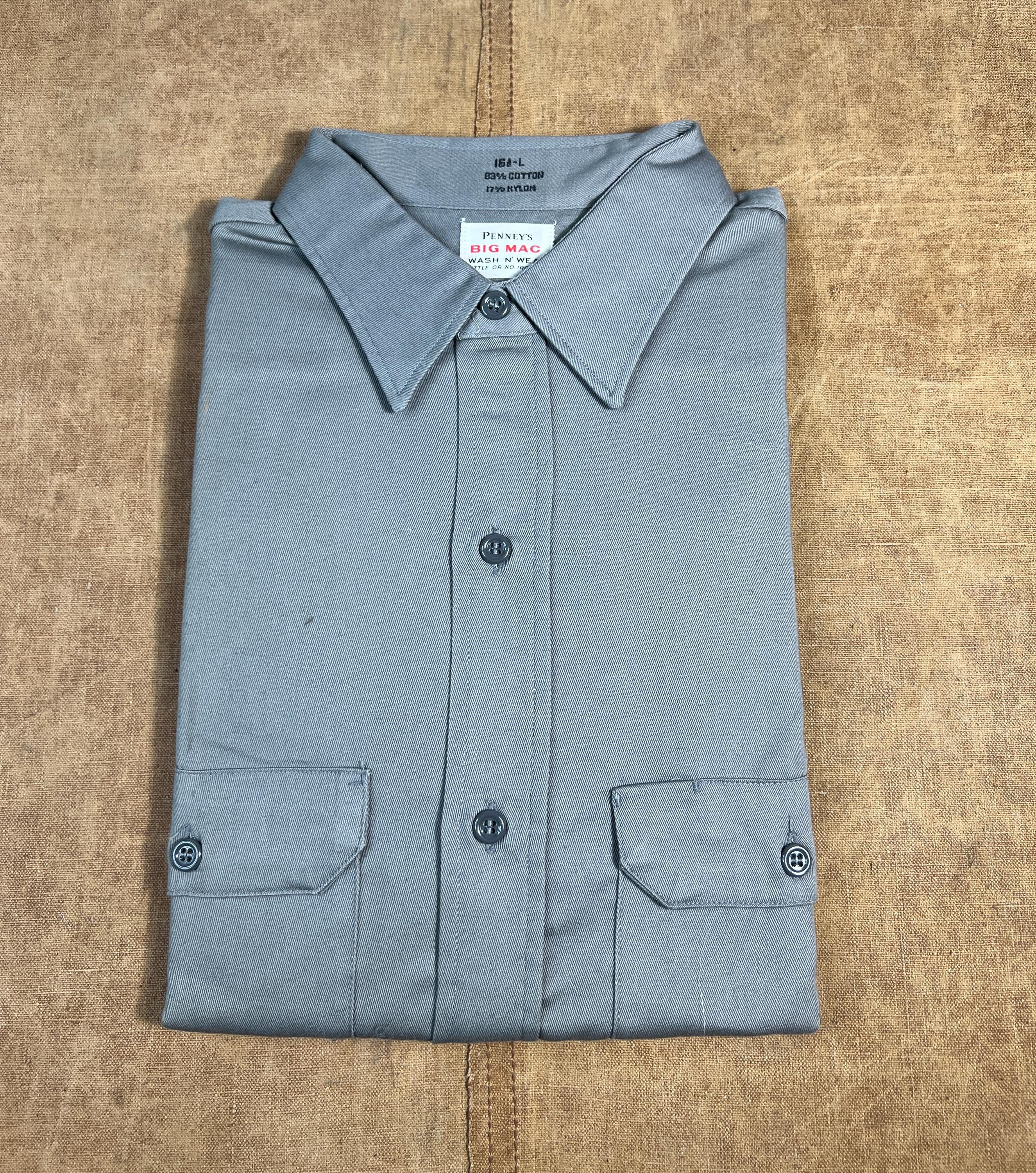ア*ン様 60s LION-BILT グレー コットンワークシャツ フェード ビ ア*ン様 60s LION-BILT グレー コットンワークシャツ フェード ビ 60's