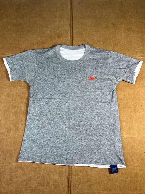 80s NIKE AIR JORDAN リバーシブルTシャツ 青x黒 Vintage 80s Nike T 