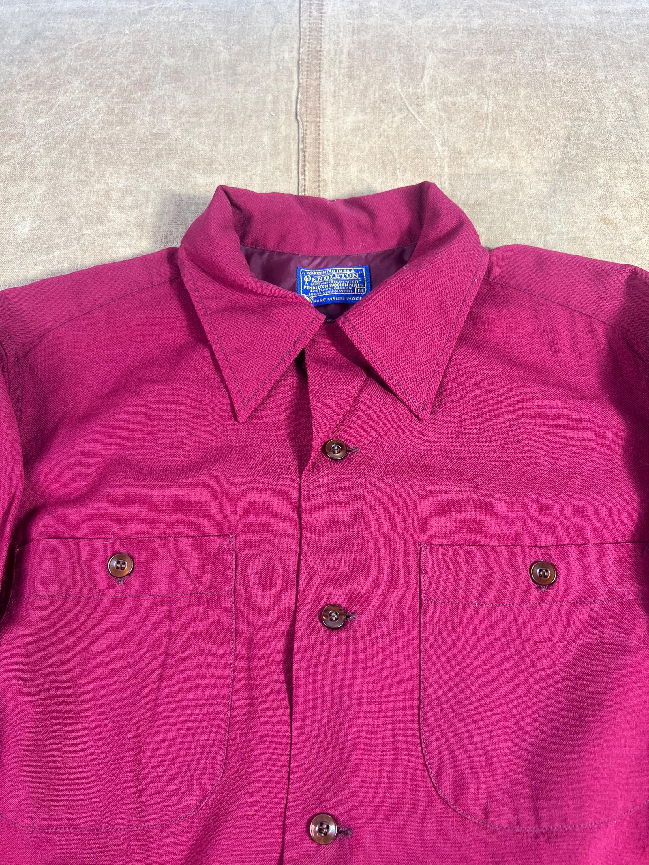Vintage 60's 70's Pendleton Two Pocket Virgin Wool Made in USA