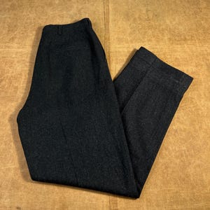 【1950s】Vintage Black Dress Slacks 1950s Black Dress Pants Men - Etsy Canada